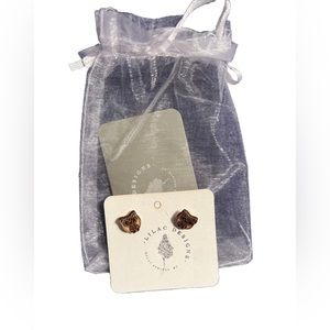 New Lilac Designs Wooden Owl Earrings